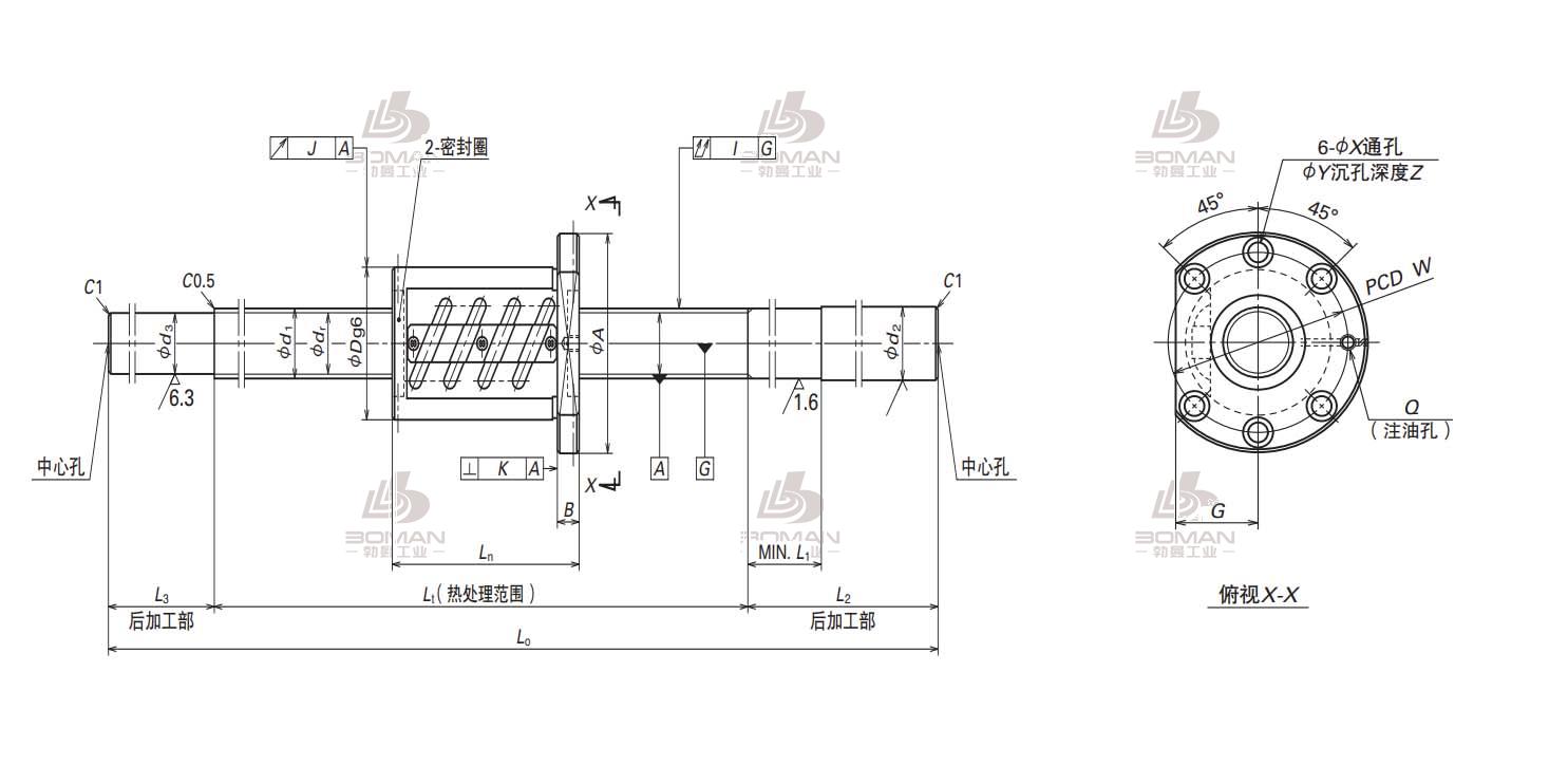 W5026SS-1Z-C5Z10-NSK标准滚珠丝杠