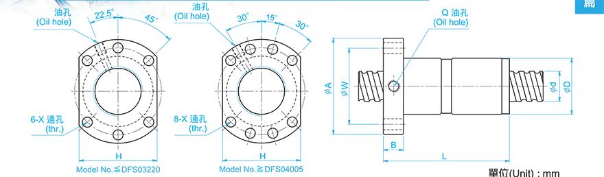 TBI DFS02505-3.8 tbi丝杆规格尺寸