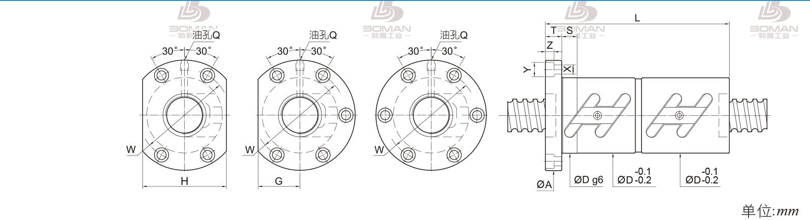 PMI FDWC5005 pmi丝杆批发